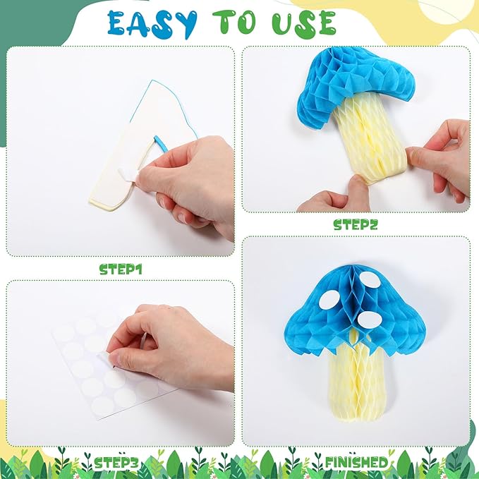Pajean Spring Bulletin Board Decorations with 3D Mushroom Honeycomb Balls Never Stop Growing Paper Cutouts March April Classroom Bulletin Board for Motivational Library Reading Chalkboard Wall Decor