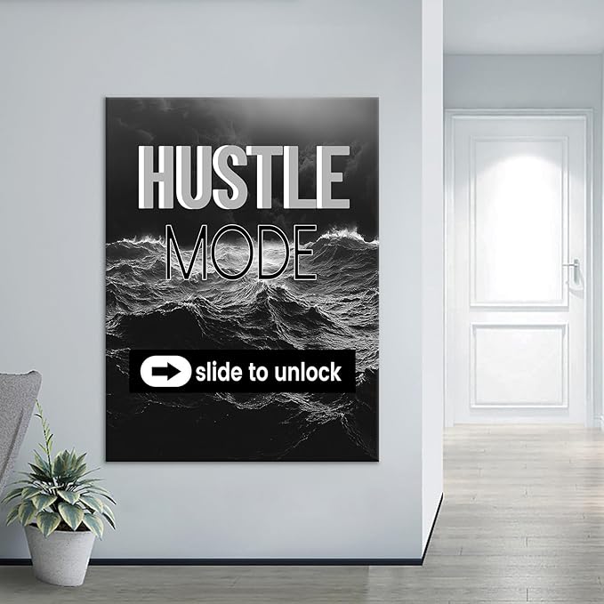Motivational Canvas Wall Art Office Decor Large Size Poster Print Inspirational Quotes Picture Painting Artwork for Modern Home Living Room Gym School Workplace Stretched and Framed [30''Wx 40''H]
