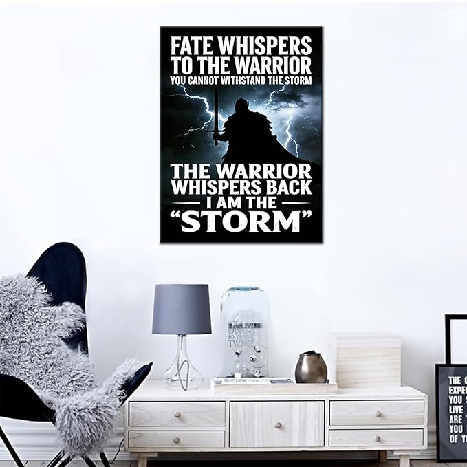 Inspirational Quotes Wall Decor Conquer Challenge Framed Canvas Art 24x18 Inch Daily Motivation Workout Posters for Home Gym Bedroom Decor Entrepreneur Mindset Picture