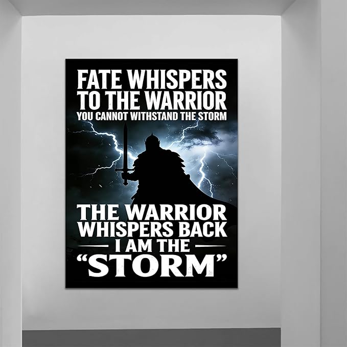 Large Inspirational Office Decor Conquer Challenge Motivational Canvas Wall Art Framed 40x30 Inch Large Scale Success Quote Poster for Corporate Boardroom Executive Studio