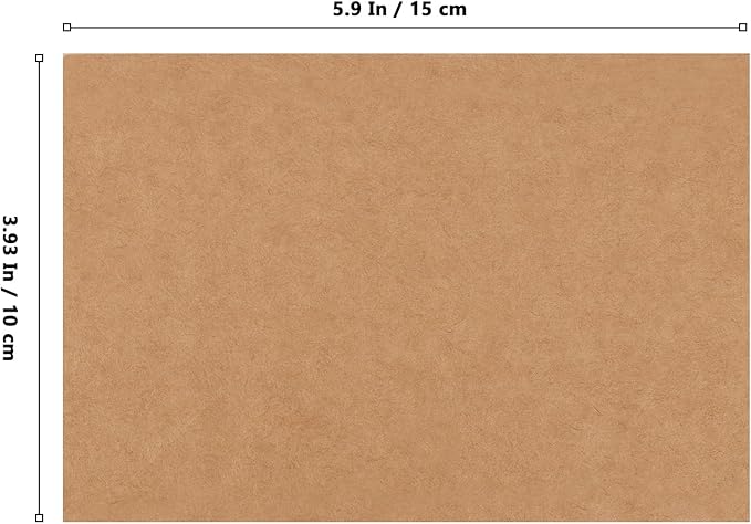 300 Sheets 4 x 6 Inch Brown Craft Cardstock, 250gsm Blank Index Cards Kraft Cardstock for Invitations, Menus, Crafts, DIY Cards, Gift Tags