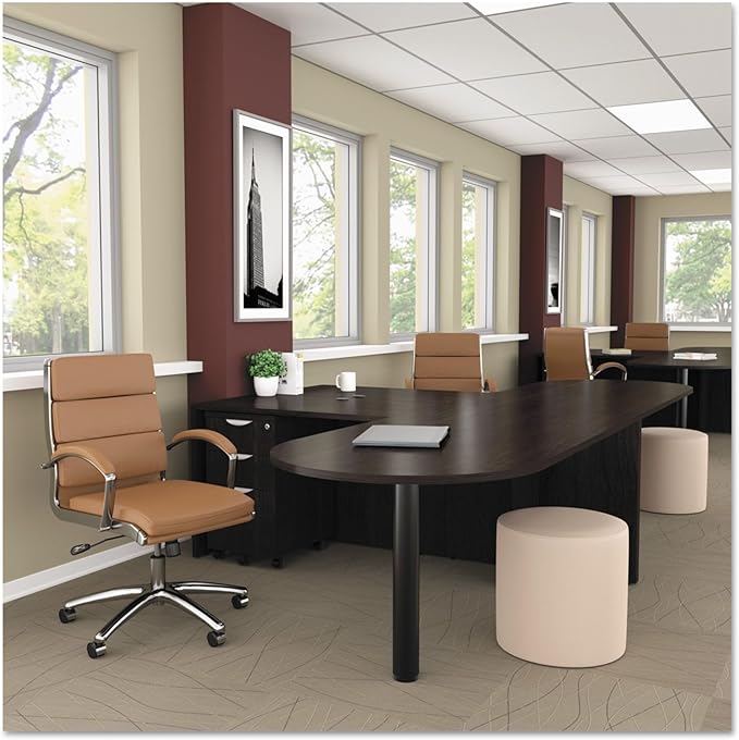 Alera ALE Valencia Mobile B/B/F Pedestal File, 15 7/8 x 20 1/2 x 28 3/8, Espresso