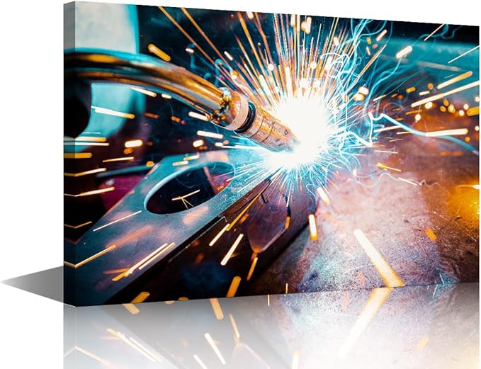 Wall Art for Living Room Office Large Size Welding Art Prints Framed Art Wall Decor Artwork for Walls 1 Piece Wall Art Large Wall Decor Street Canvas Wall Art Ready to Hang, 24" x36"