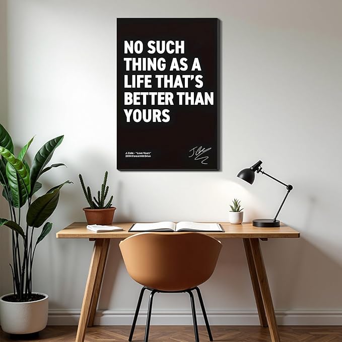 Grind Hustle Execution Motivational Framed Canvas Wall Art Prints Wall Decor for Men Office Home Gym Bedroom Living Room Made in USA