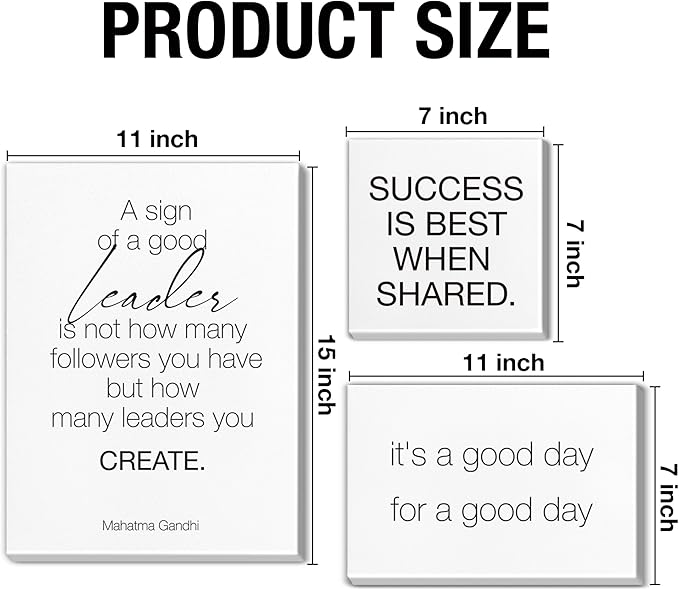 Teamwork Wall Art for Office Motivational Team Office Artwork for Wall Decor Inspirational Modern Posters Set of 6 Framed Leadership Canvas, Team Gifts