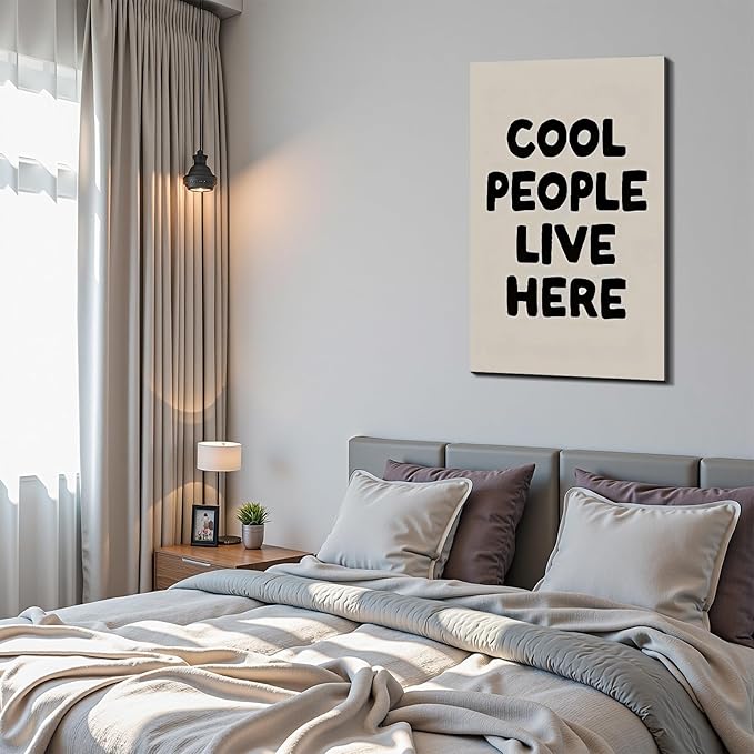 Motivational Inspirational Framed Canvas Wall Art Prints Positive Quotes Wall Decor for Office Home Bedroom Living Room Gym Dorm Made in USA