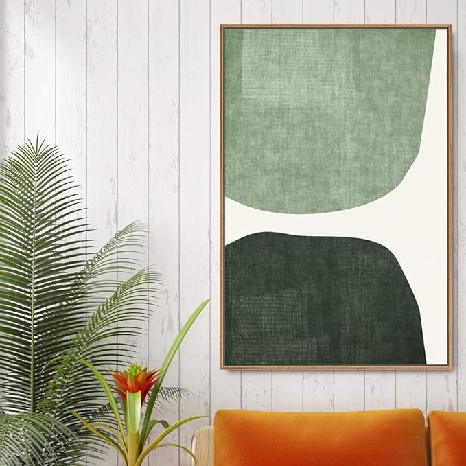 IDEA4WALL Framed Canvas Print Wall Art Multicolor Scientific Circle Diagram Geometric Shapes Illustrations Modern Art Chic Colorful for Living Room, Bedroom, Office - 16"x24" Natural