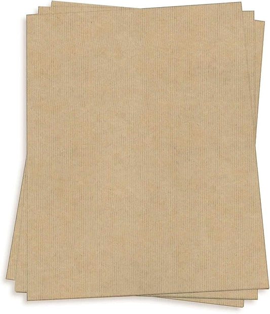 No Bleach Brown Paper - 8 1/2 x 11 No Color No Bleach 81lb Text, 25 Pack