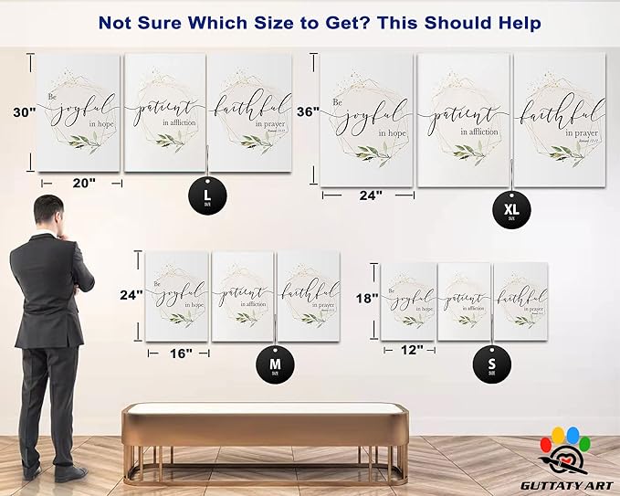 Office Wall Art-3 Panel Motivational Wall Art, Inspirational Quotes Canvas Art for Home Office Wall Decor,Positive Quote Wall Decor, Entrepreneur Words Poster Frame for Company Wall Decor 20”x30”x3Pcs