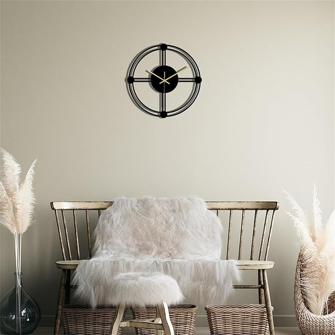 Wall Clock Accurate Timekeeping Wall Clock Not Ticking Battery Operated Wall Clock Minimalistic Wall Clock for Kitchen Offices Clock (Jscc019 A)