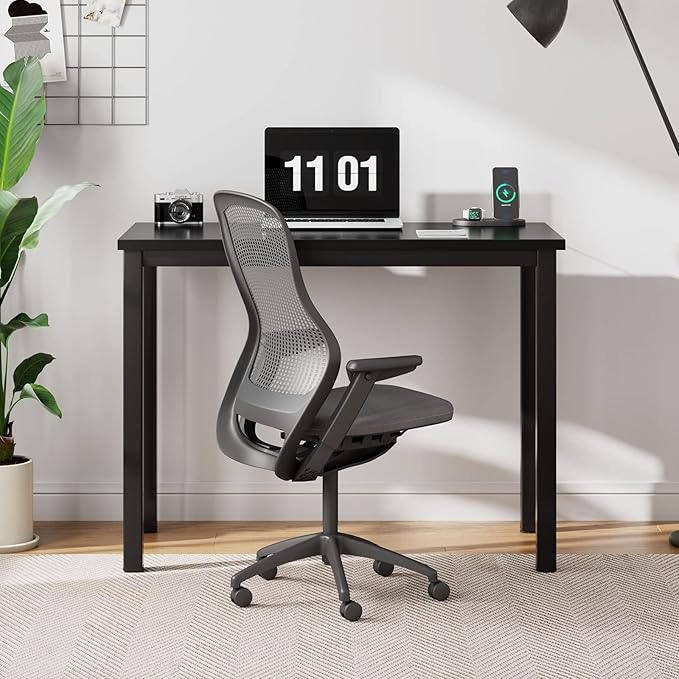 SogesHome 31.5inches Computer Desk PC Desk Office Desk Workstation for Home Office Use Writing Table, Black(31.5''Lx15.75''W)