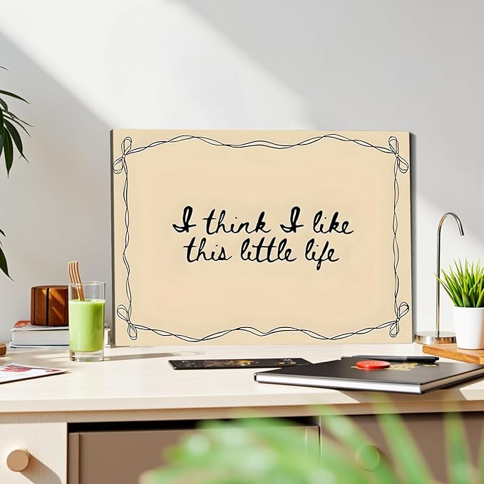 Believe in Yourself Framed Canvas Wall Art Inspirational Quote Prints Wall Decor for Office Bedroom Living Room Gym Dorm Home Made in USA
