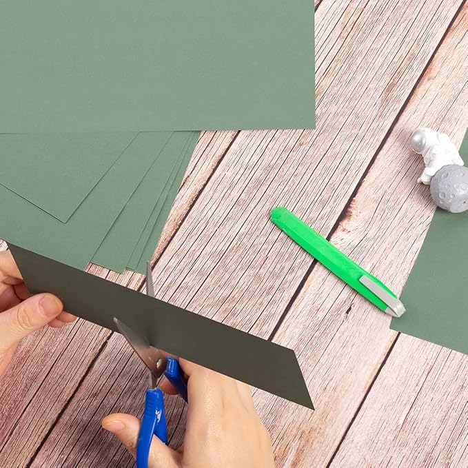 30 sheets Cardstock Paper 8 1/2 x 11 Inches for Crafts and Invitations (Sage Green)
