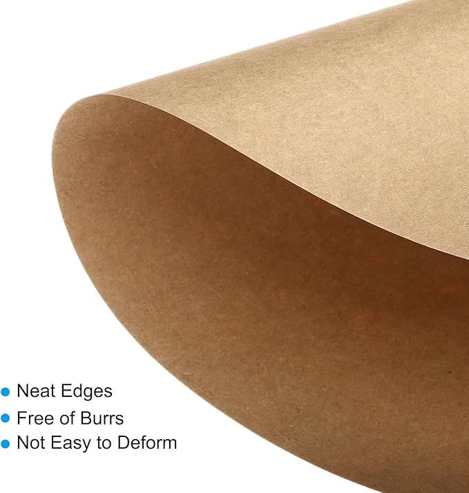PATIKIL 7.9-inch Round Cardboard Paper, 20 Pcs 200GSM Blank Disc Circles Slices Cutouts Paper for Party Decorations DIY Craft Arts Drawing Painting Writing, Brown