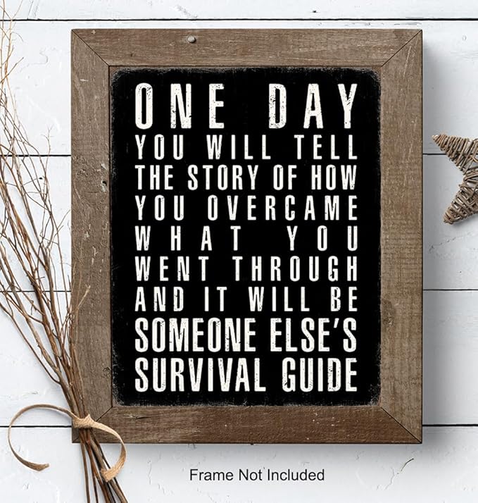 Black Office Decor Inspirational Quotes - Positive Quotes Posters for Men - Home Office Success Wall Art - executive Motivational Gifts for Him - Motivation Gym Wall Decor - Rustic small Wall Art Print