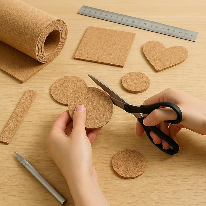Cork Board Roll, 1/8" Thick Cork Boards for Walls, 98"x16" Cork Board Roll for Office, Home, School(NOT Self-Adhesive)