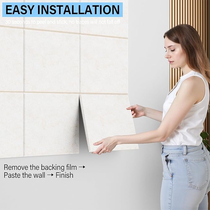 Large Cork Boards for Walls – 36" x 24" Self Adhesive Felt Wall Tiles, Ideal for Office Bulletin Board, Easy to Install Pin Board Photo Board