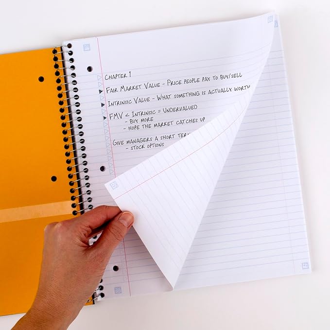 Five Star Spiral Notebook + Study App, 3 Subject, College Ruled Paper, Fights Ink Bleed, Water Resistant Cover, 8-1/2" x 11", Green (72067), 150 Sheets (Pack of 2)