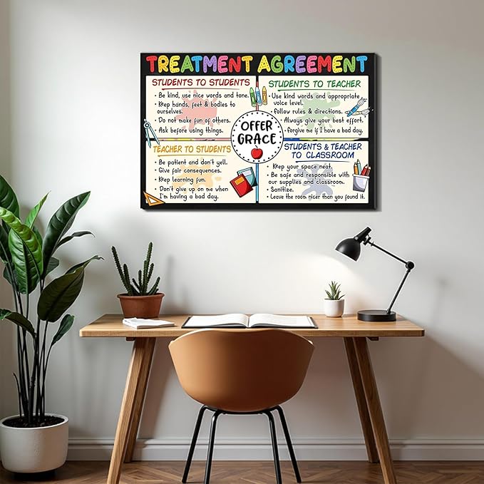 Believe in Yourself Framed Canvas Wall Art Inspirational Quote Prints Wall Decor for Office Bedroom Living Room Gym Dorm Home Made in USA