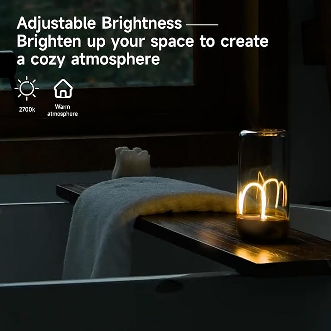AUGE LIGHT Mini Minimalist Table Lamp Cordless Lamp Rechargeable Table Lamp Portable Nightstand Lamps Desk Lamps for Home Office Unique Ambient Light Mood Lighting for Desk Decor Beside(Dark Gray)