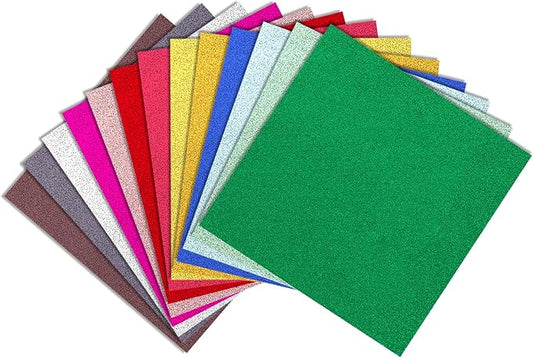 200Sheets Glitter Cardstock 12" x 12", Colored Cardstock Paper for Cricut, 20Colors Thick Card Stock for Card Making, Scrapbooking, Craft, Christmas Decorations, Holiday Party Supplies