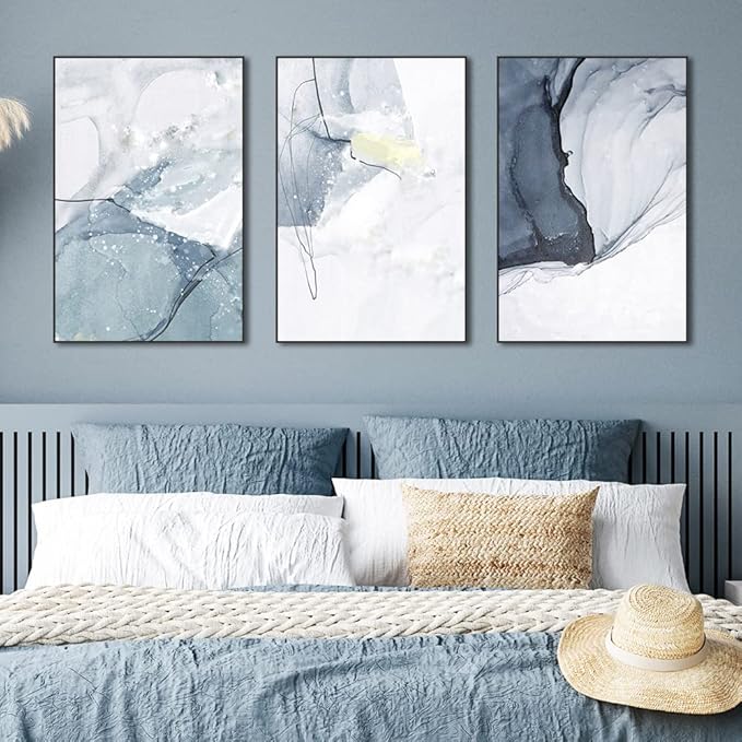 Canvas Framed Wall Art Large Size 24 X 32 Inch X 3 Pieces Of Modern Abstract Simple Posters Prints, Artwork Whether Hanging In The Living room Bedroom Kitchen Office Can Be Aesthetic Wall Decor