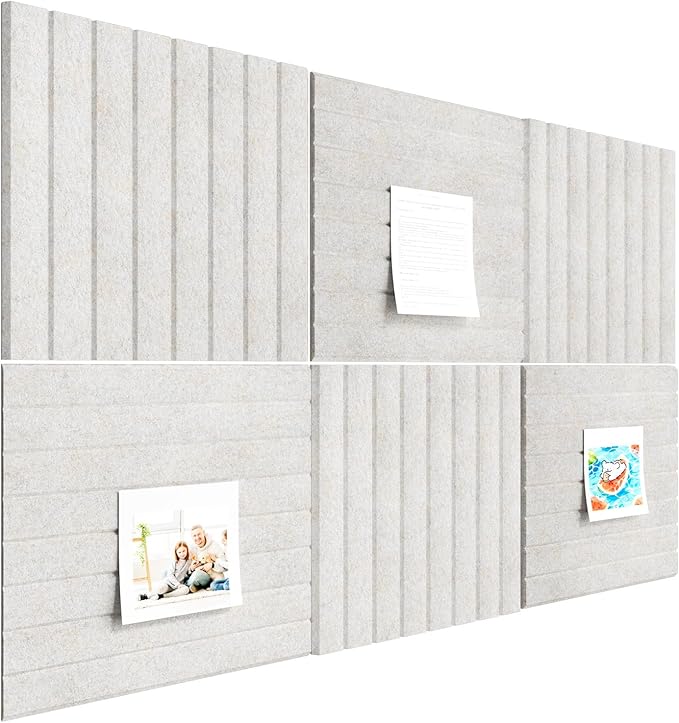Large Cork Boards for Walls – 36" x 24" Self Adhesive Felt Wall Tiles, Ideal for Office Bulletin Board, Easy to Install Pin Board Photo Board