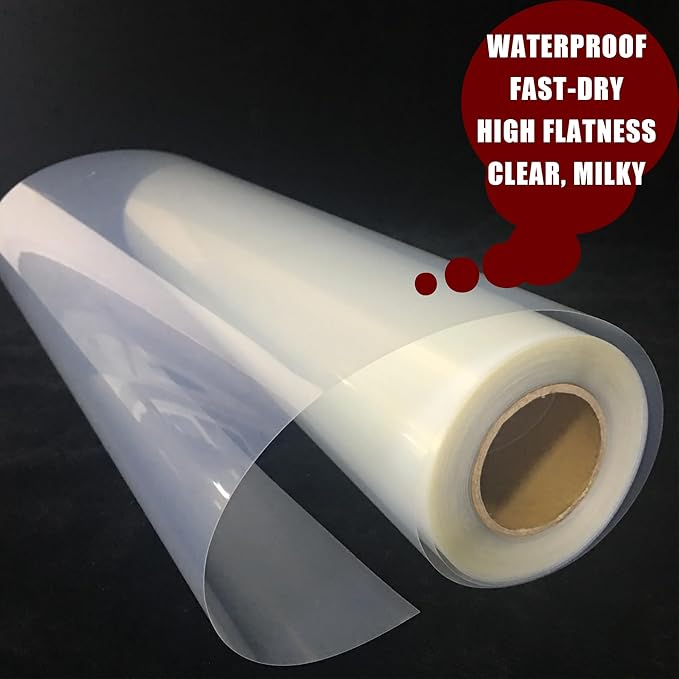 11 x 17 Inch Waterproof Inkjet Transparency Film for Silk Screen Printing (50 sheets)