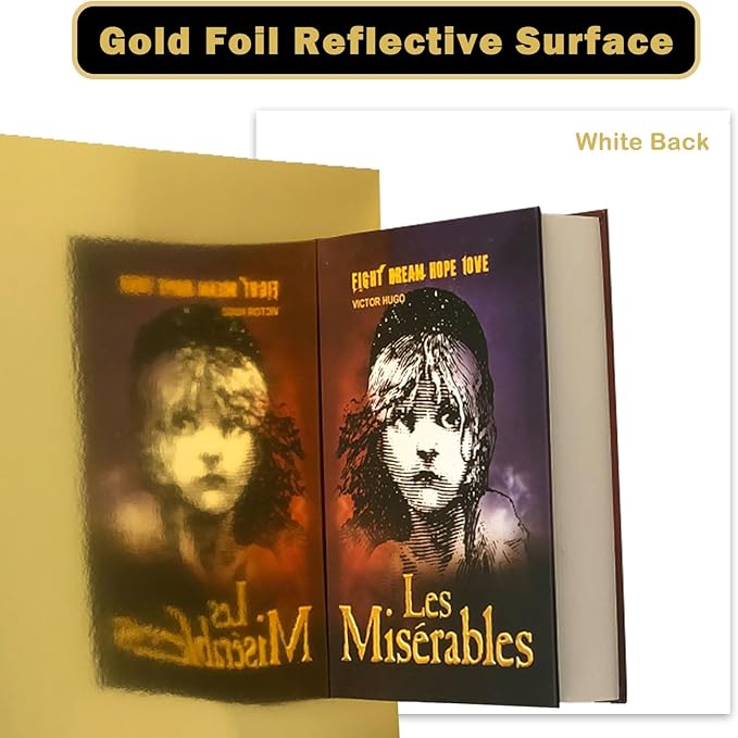 Gold Cardstock Paper 8.5x11 inch, 20 Sheets Premium 92lb/250GSM Metallic Mirror Finish for Wedding Invitations, Card Making, Certificates, Scrapbooking, Party Decorations ﻿
