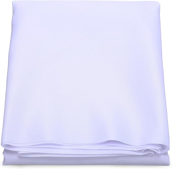 Bulletin Board Fabric 48 '' x 107 '' Class Fabric for Classroom Bulletin Board Decor, Pillows, Curtains, Crafts(White)