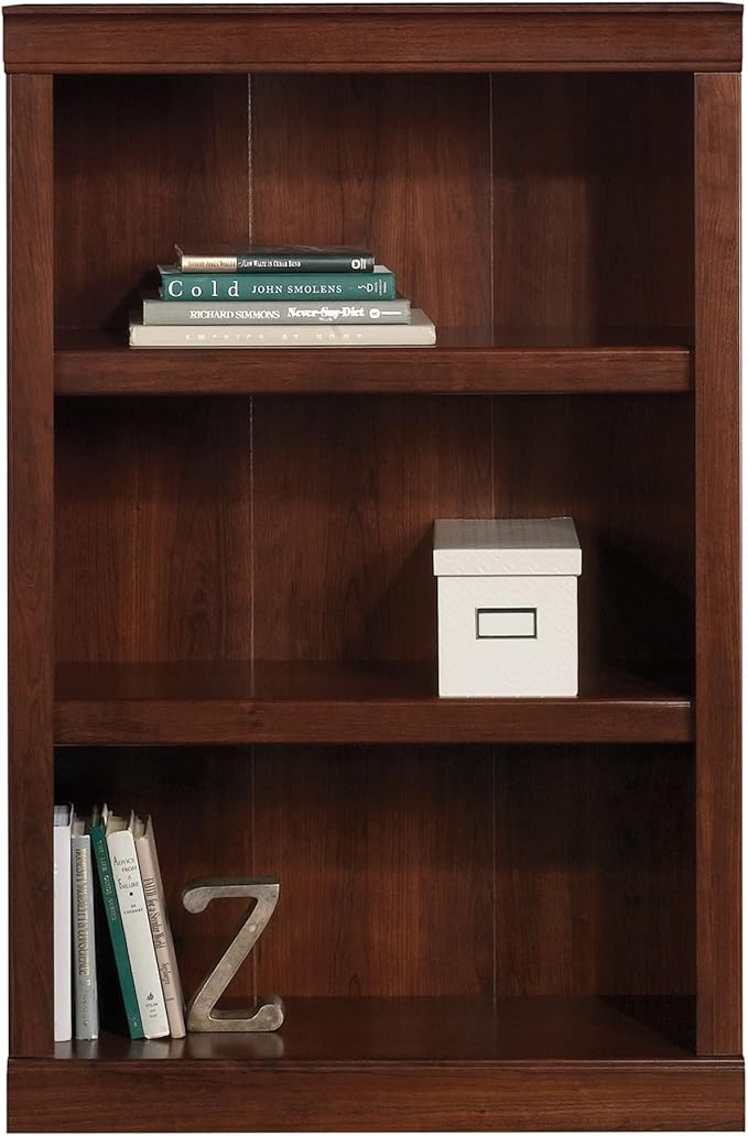 Realspace® 45" H 3-Shelf Bookcase, Mulled Cherry