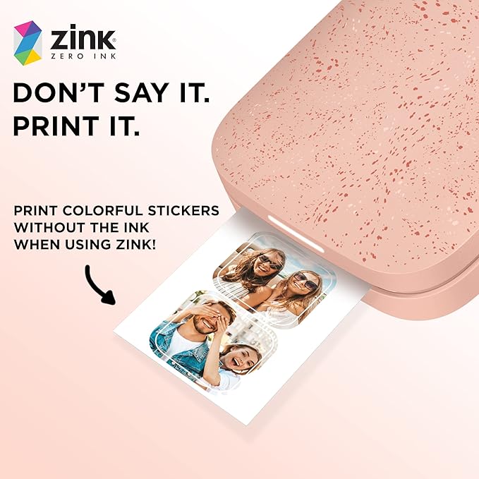 HP Sprocket 2x3” Premium Zink Pre-Cut Sticker Photo Paper, 30 Sheets, Compatible with HP Sprocket Photo Printers
