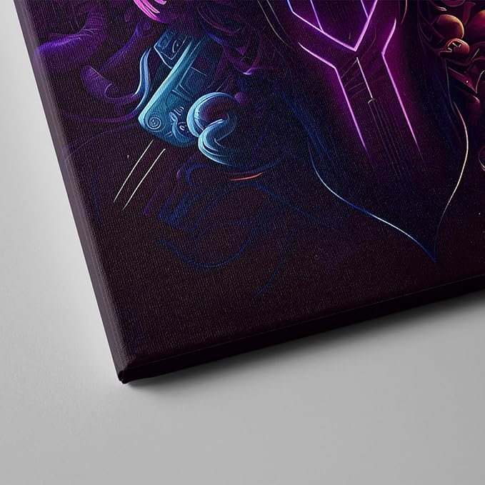 Gaming Room Decor-Video Gaming Theme Wall Art Framed,Gaming Wall Decor Video Game Poster for Boys Room Neon Gamepad Headphones Canvas Art Prints Cool Boys Bedroom Decor Wall Art,12x16inch