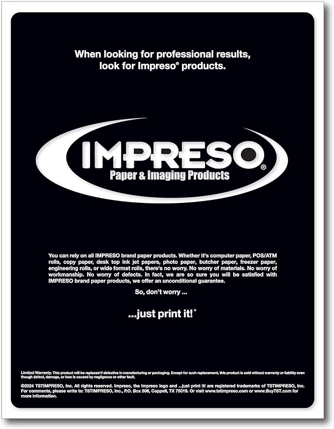 Impreso Resume/Presentation Paper, 8.5 x 11, 28 lb., 25% Cotton, 100% Recycled.… (200 Sheets)