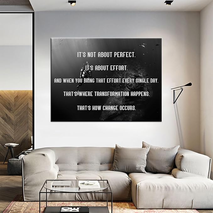 Motivational Wall Decor Poster Inspirational Success Entrepreneur Quote Picture Print Artwork for Home Classroom Wall Poster Living Room Wall Decor Stretched and Framed [40''Wx 30''H]