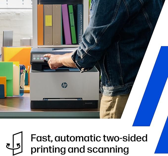 HP Color LaserJet Pro MFP 3301fdw Wireless All-in-One Color Laser Printer, Office Printer, Scanner, Copier, Fax, ADF, Duplex, Best for office (499Q5F)