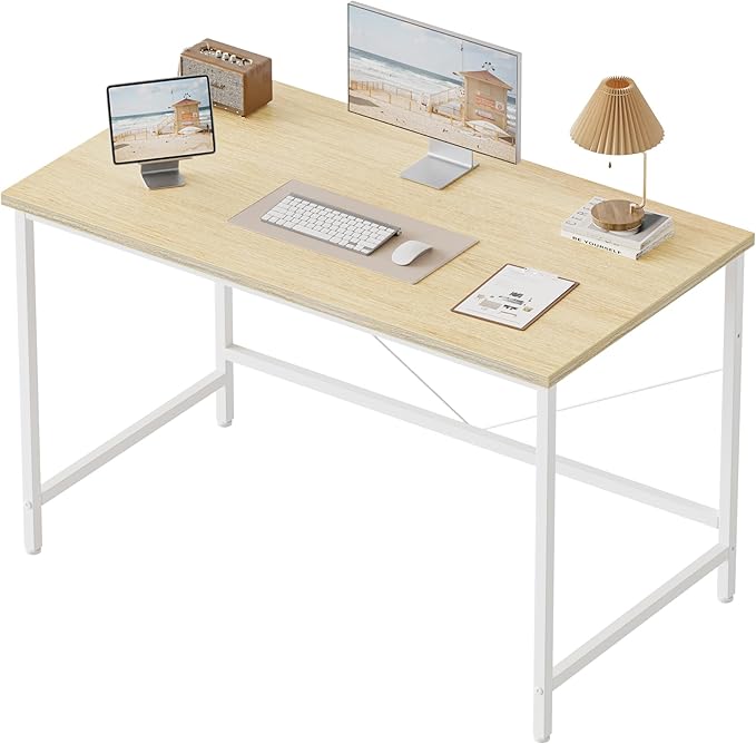 Mericonia 32 inch Computer Desk, 0.6" Thick Modern Simple Study Writing Table, Office Desk for Home Bedroom Office