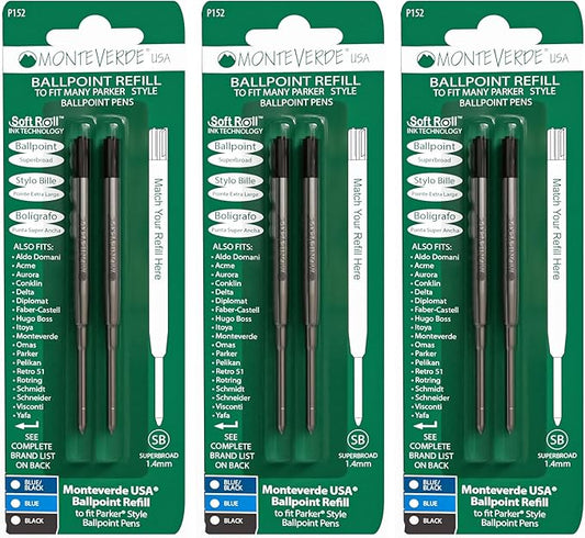 Monteverde Ballpoint Refill to Fit Parker Ballpoint Pens (P15)