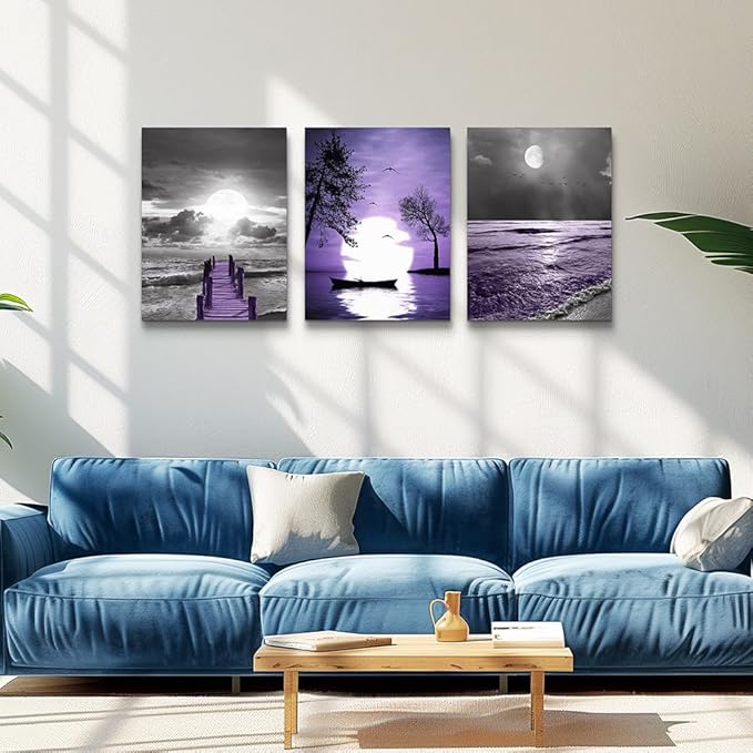 Black and white scenery yellow sunflower Canvas Prints Wall Art for Living Room kitchen Wall Artworks Bedroom Decoration, 3 piece Home bathroom Wall decor posters flowers Pictures wall painting