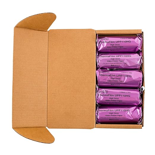 UPP110-HG Compatible with Generic High Gloss Ultrasound Film/Media 100 Rolls, 110mm x 18m