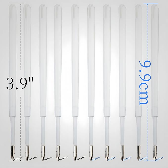 64pcs Pen Refills (Blue & Black) Retractable Ballpoint Pens Cartridges Replacement, 1.0mm Medium Tip Compatible with Multiple Pen Models (40pcs Black 24pcs Blue)