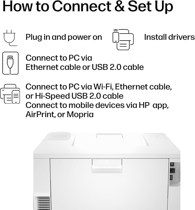 HP Color LaserJet Pro 4201dw Wireless Color Laser Printer, Best-for-Office (4RA86F)