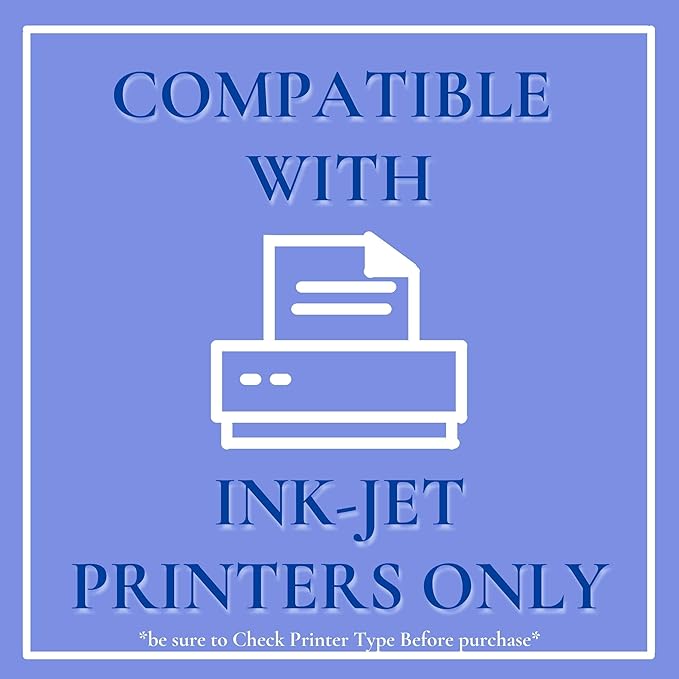 Computer Grafix Ink Jet Film - Printable Film for Creating Custom Overlays, Journals, Window Effects, Stickers, Photos, Jewelry and More, Ink Jet Printers Only (Clear, Pack of 6 (8.5"x11"))