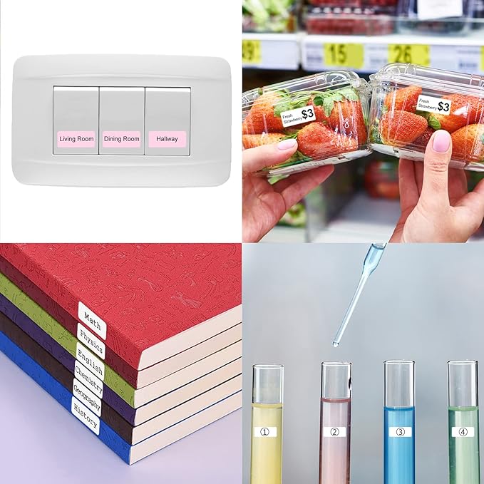 Label Hine Portable Thermal Label Printer Handheld Name Price Sticker Printer Pocket Size BT Wireless Connection with APP for Home Office ermarket Store
