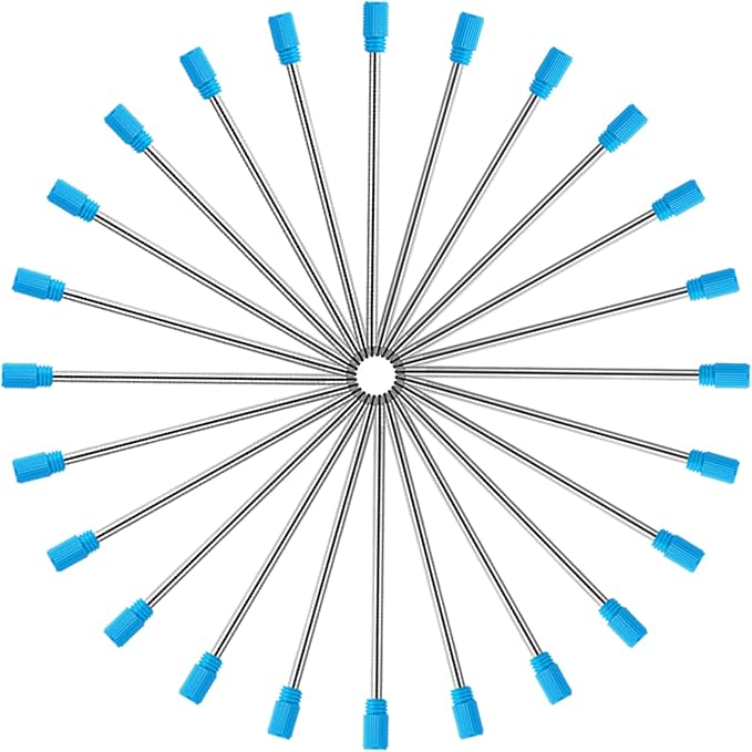 DUNBONG Ballpoint Metal D1 Refill for Multifunction Pen, Blue pack of 5 pieces (Blue)