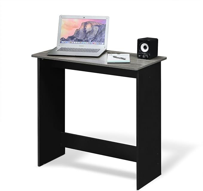 FURINNO Simplistic Study Table For Residential Use, French Oak Grey, 15.5 in x 31.5 in x 29.75 in (D x W x H)