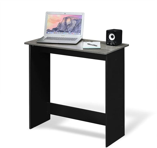 FURINNO Simplistic Study Table For Residential Use, French Oak Grey, 15.5 in x 31.5 in x 29.75 in (D x W x H)