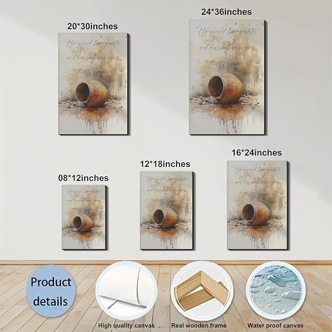 FLZKGAP Inspirational Wall Art Poster for Office, Framed Canvas Motivational Print, Large Quotes Artwork for Living Room, Unique Canvas Prints, Ready to Hang