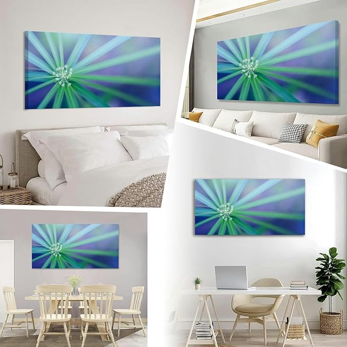 TIGTMULERLY Wall Art Frame Gallery Wall Decor Palm Leaf Abstract nature Modern Canvas Prints Artwork for Living Room Bedroom Office Kitchen 48x24Inch