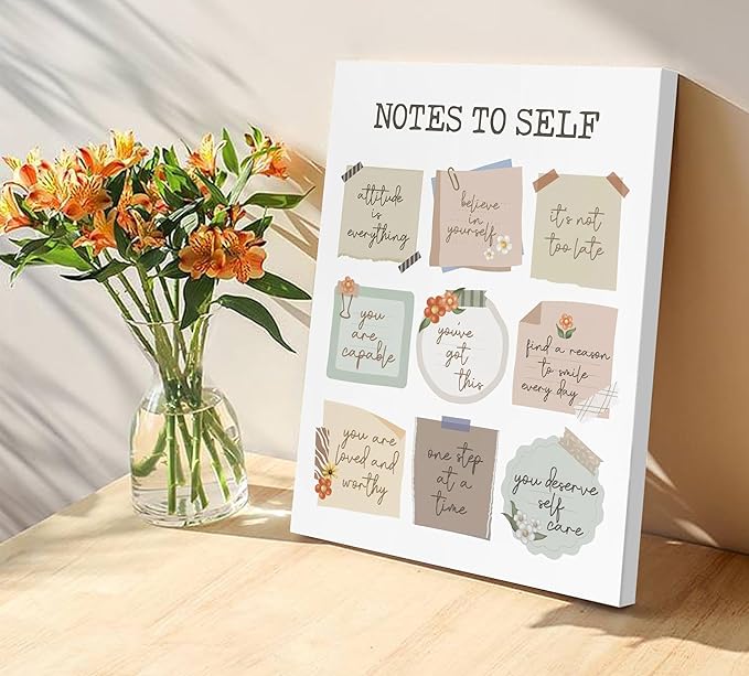Office Inspirational Wall Art,Teamwork Motivational Wall Decor for Office,Workplace Canvas Wall Art Set of 6,Inspiring Quotes Poster Prints 8x10In Unframed
